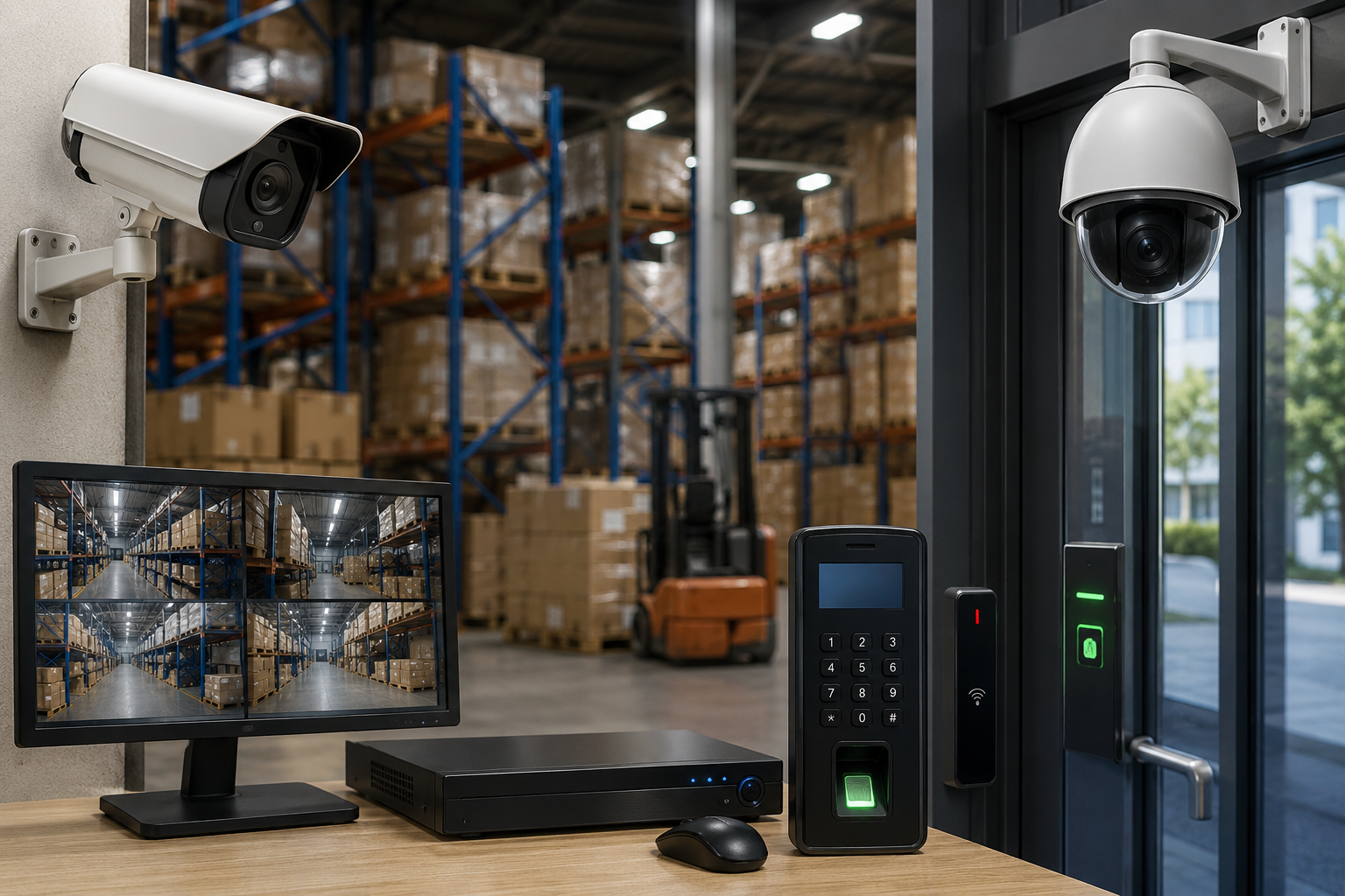 Centro logístico con sistemas de control y monitoreo