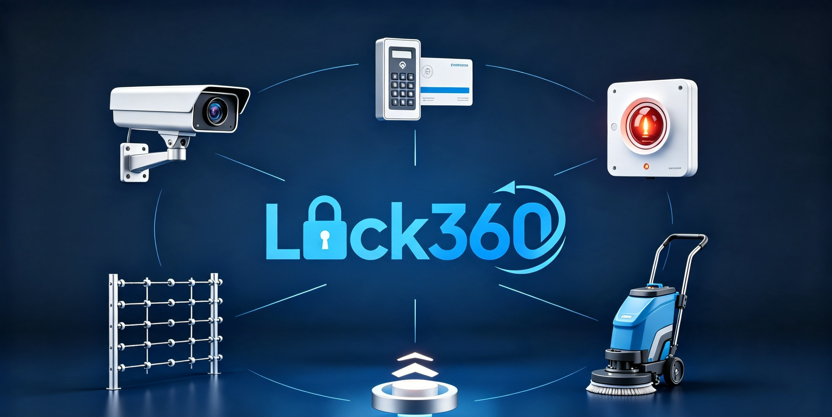 Equipo de Lock360 en terreno durante una instalación corporativa