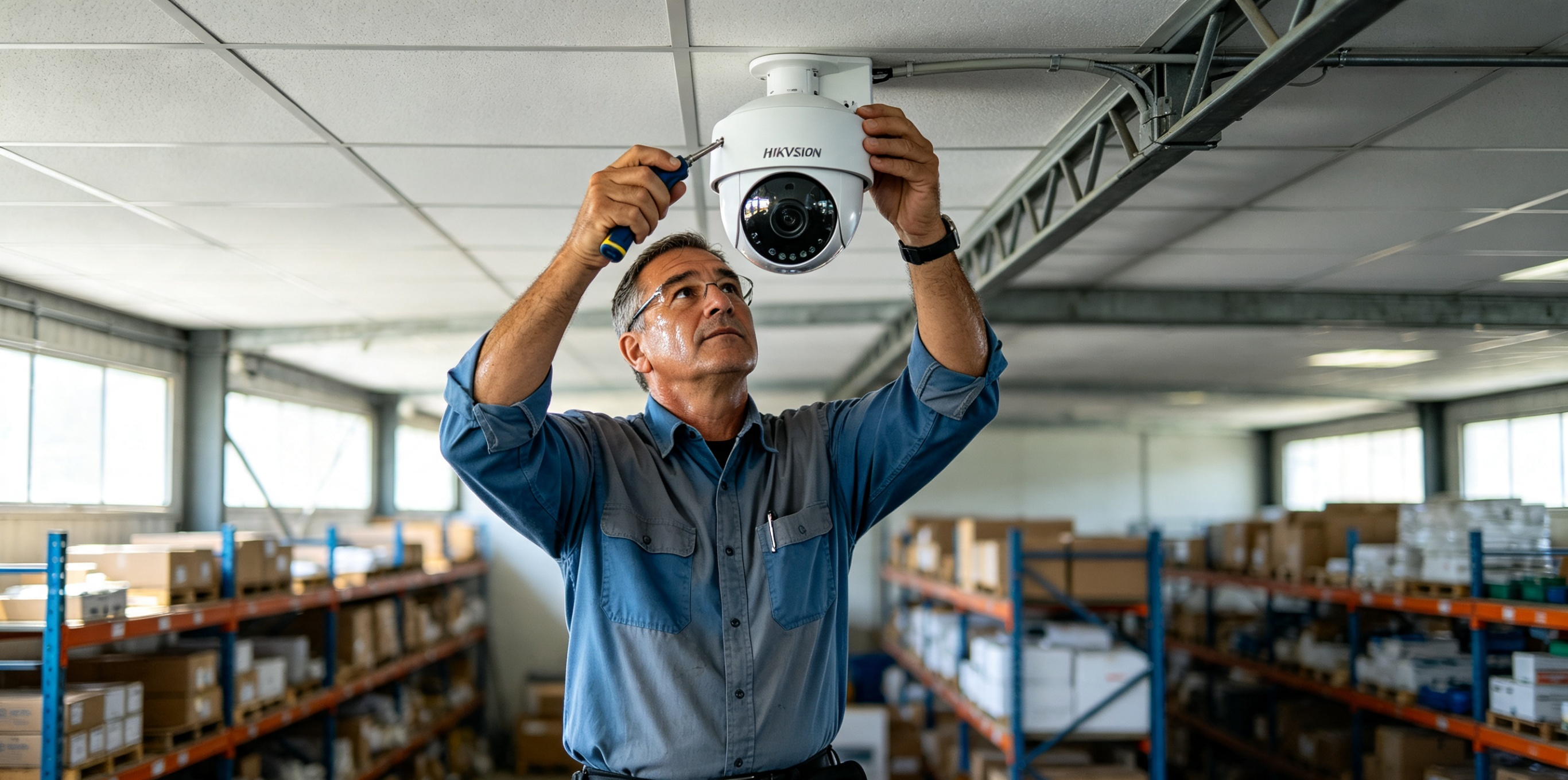 Sala de monitoreo con cámaras CCTV corporativas